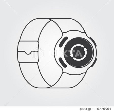 Simple Icon: Smart Watch Simple Icon: Smart Watch 16776564