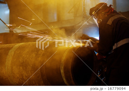 Welding of the pipeline. Welding of the pipeline. 16779094