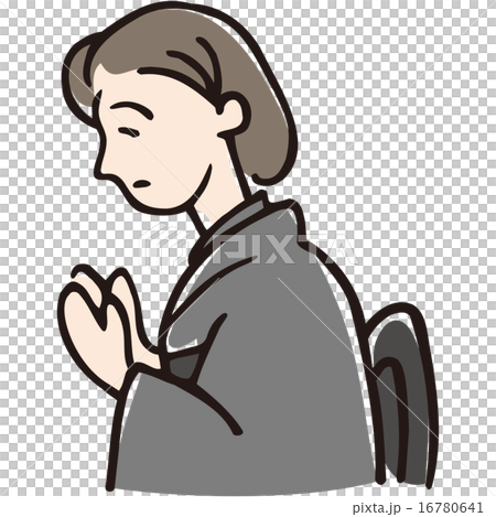 合掌する女性 合掌する女性 16780641