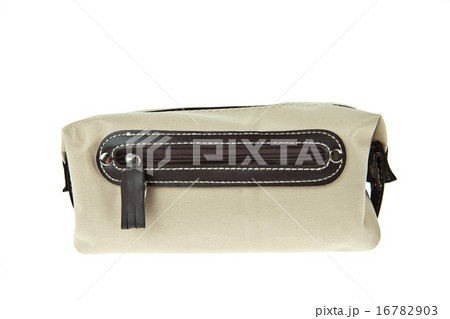cream color travel bag isolated on white cream color travel bag isolated on white 16782903
