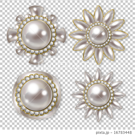 Pearl button illustration - Stock Illustration [16783448] - PIXTA
