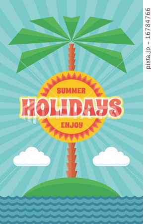 Summer Holiday - Vintage Retro Vector Poster. 16784766
