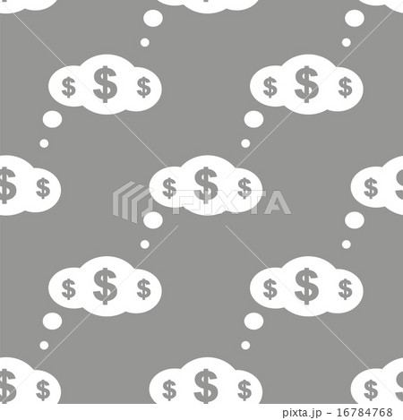 Dollar cloud seamless pattern 16784768