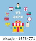Infographic Business Concept - Web Online Shopping 16784771