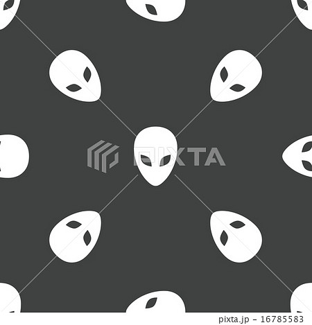 Alien head patternのイラスト素材 [16785583] - PIXTA