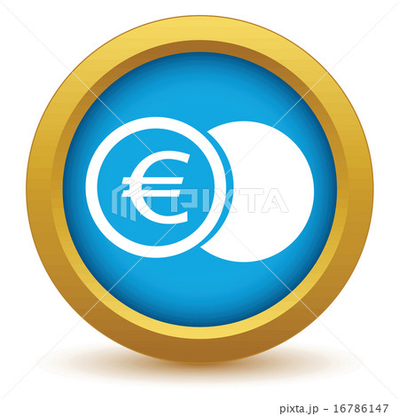 Gold euro coin icon Gold euro coin icon 16786147
