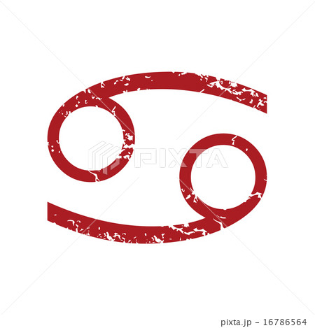 Red grunge Cancer logo 16786564