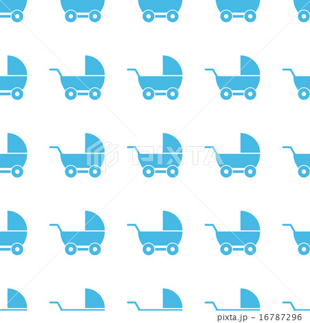 Unique Baby carriage seamless pattern 16787296