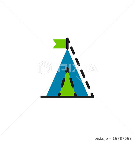 Color line icon for flat design. Camping 16787668