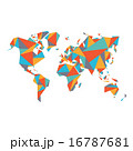 Abstract World Map - Vector illustration Geometric 16787681