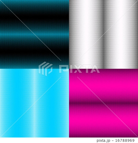 Set of seamless patterns with cross halftone 16788969