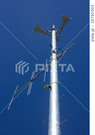 起こるかもしれない東南海沖地震や自然災害に備えて防災無線アンテナスピーカーが設置された 16792005