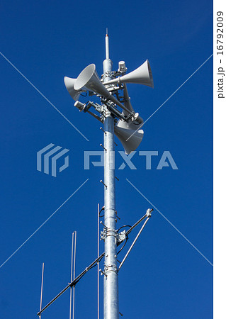 起こるかもしれない東南海沖地震や自然災害に備えて防災無線アンテナスピーカーが設置された 16792009