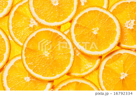Colorful orange fruit slices  16792334