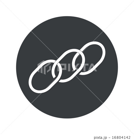 Monochrome round chain icon 16804142