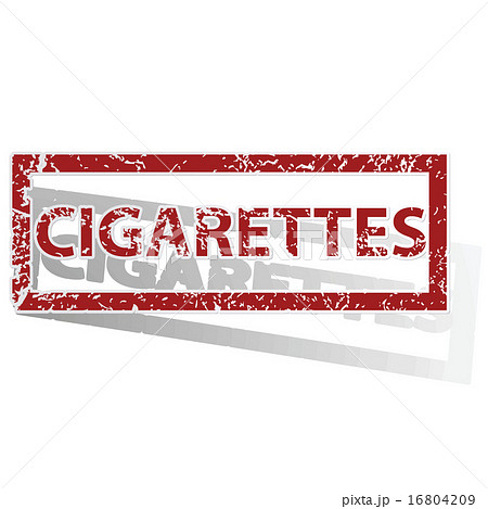 CIGARETTES outlined stamp 16804209