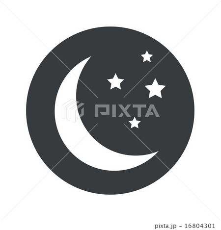 Monochrome round night icon 16804301