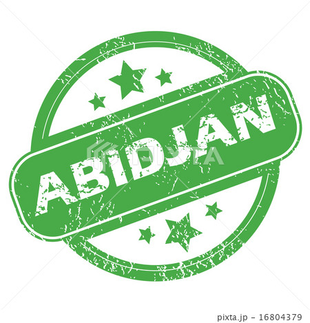 Abidjan green stamp Abidjan green stamp 16804379