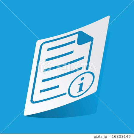 Information document sticker 16805149