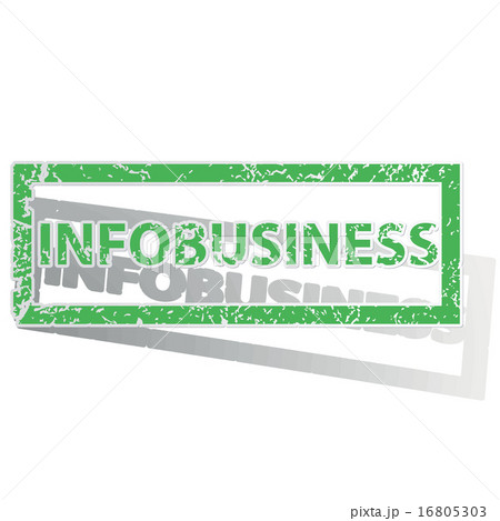 Green outlined INFOBUSINESS stamp Green outlined INFOBUSINESS stamp 16805303