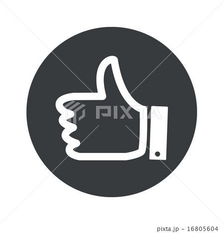 Monochrome round like icon Monochrome round like icon 16805604