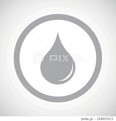Grey water drop sign icon 16805913
