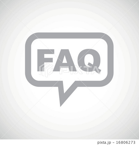 FAQ grey message icon 16806273