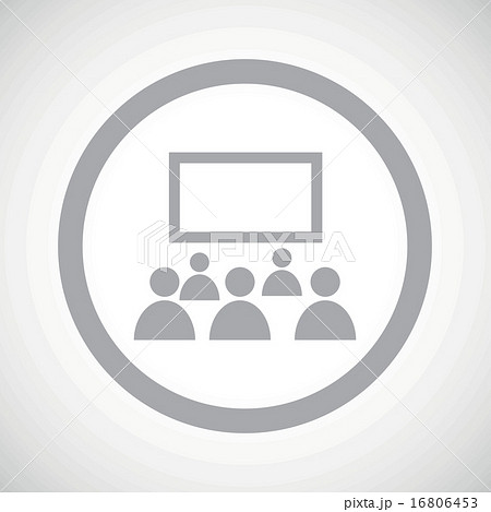 Grey audience sign icon Grey audience sign icon 16806453