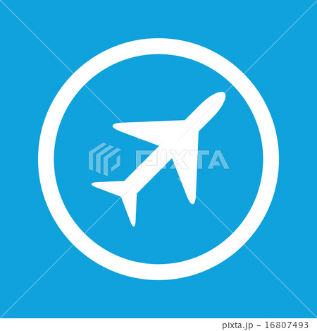 Plane sign icon 16807493