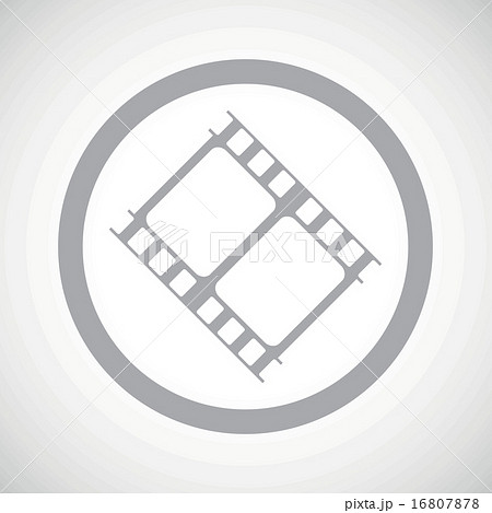 Grey movie sign icon 16807878