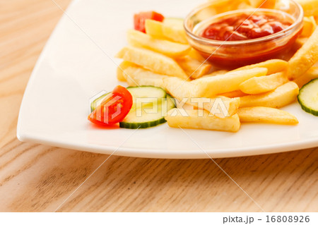 French Fries with ketchup 16808926