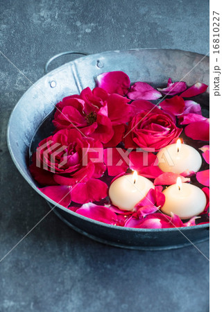 red roses and candles 16810227