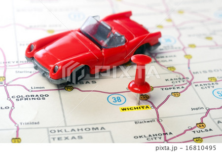 Wichita  Kansan  USA  map auto 16810495