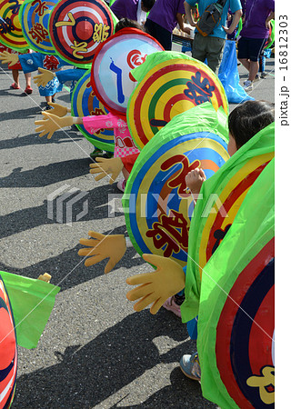 日本の真ん中 渋川へそ祭りの写真素材