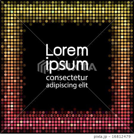 Disco Lights Frame Vector Background  16812479