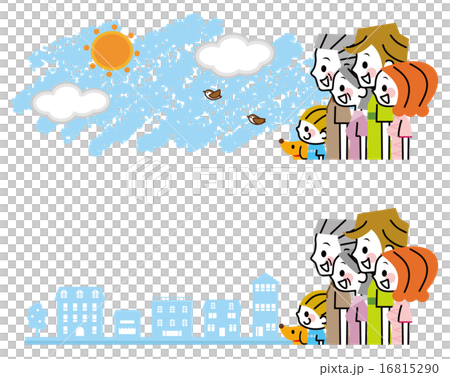 家族　横向き 16815290