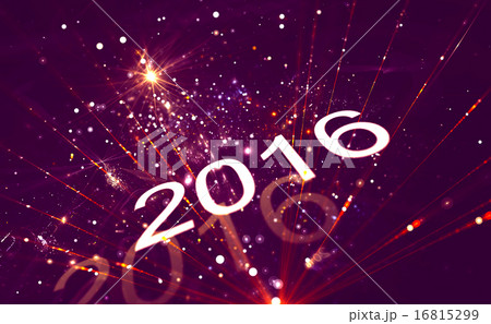 New year decoration over blurred background 16815299