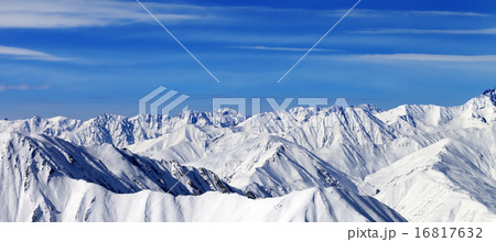 Panorama of winter mountains in nice day. Caucasus 16817632