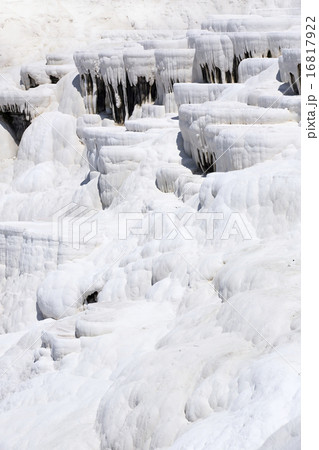 Pamukkale white mountain in Turkey in the middle o 16817922