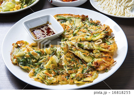 海鮮チヂミの写真素材