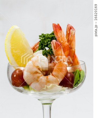 Shrimp Cocktail Isolated on a White Background. Shrimp Cocktail Isolated on a White Background. 16820169