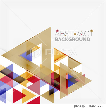 Abstract geometric background. Modern overlapping triangles Abstract geometric background. Modern overlapping triangles 16823775