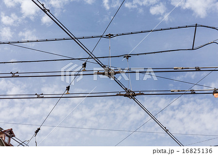 trolley trolleybus electricity cable lines 16825136