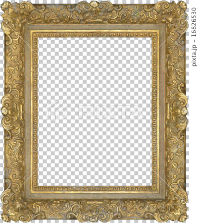 Background Transparent Antique Picture Frame Stock Illustration