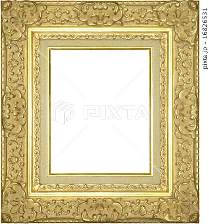 Transparent Wood Carving Frame Stock Illustration