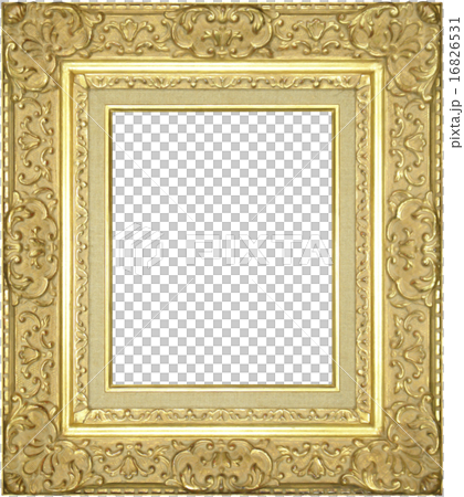 Transparent Wood Carving Frame Stock Illustration