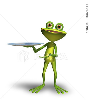 Frog with a tray 16826614