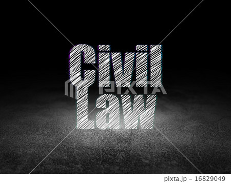 Law concept: Civil Law in grunge dark room Law concept: Civil Law in grunge dark room 16829049
