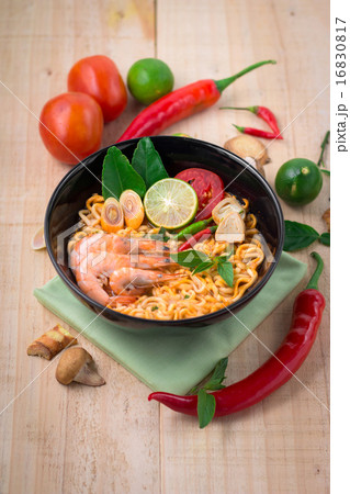 Tom yum kung with noodles, popular Thai cuisine 16830817