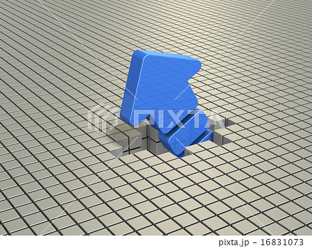 突破力を表すアブストラクト3DCG 16831073